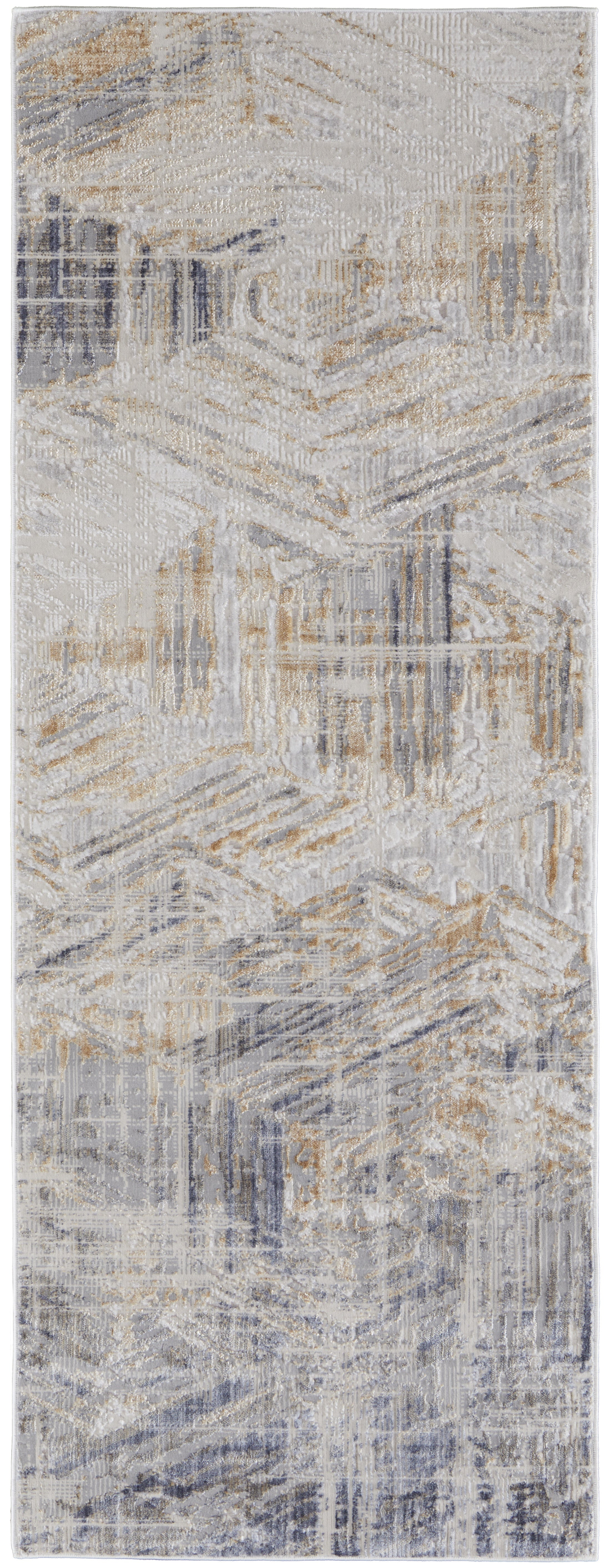 Laina Transitional Abstract - Tan/Ivory/Gray Area Rug