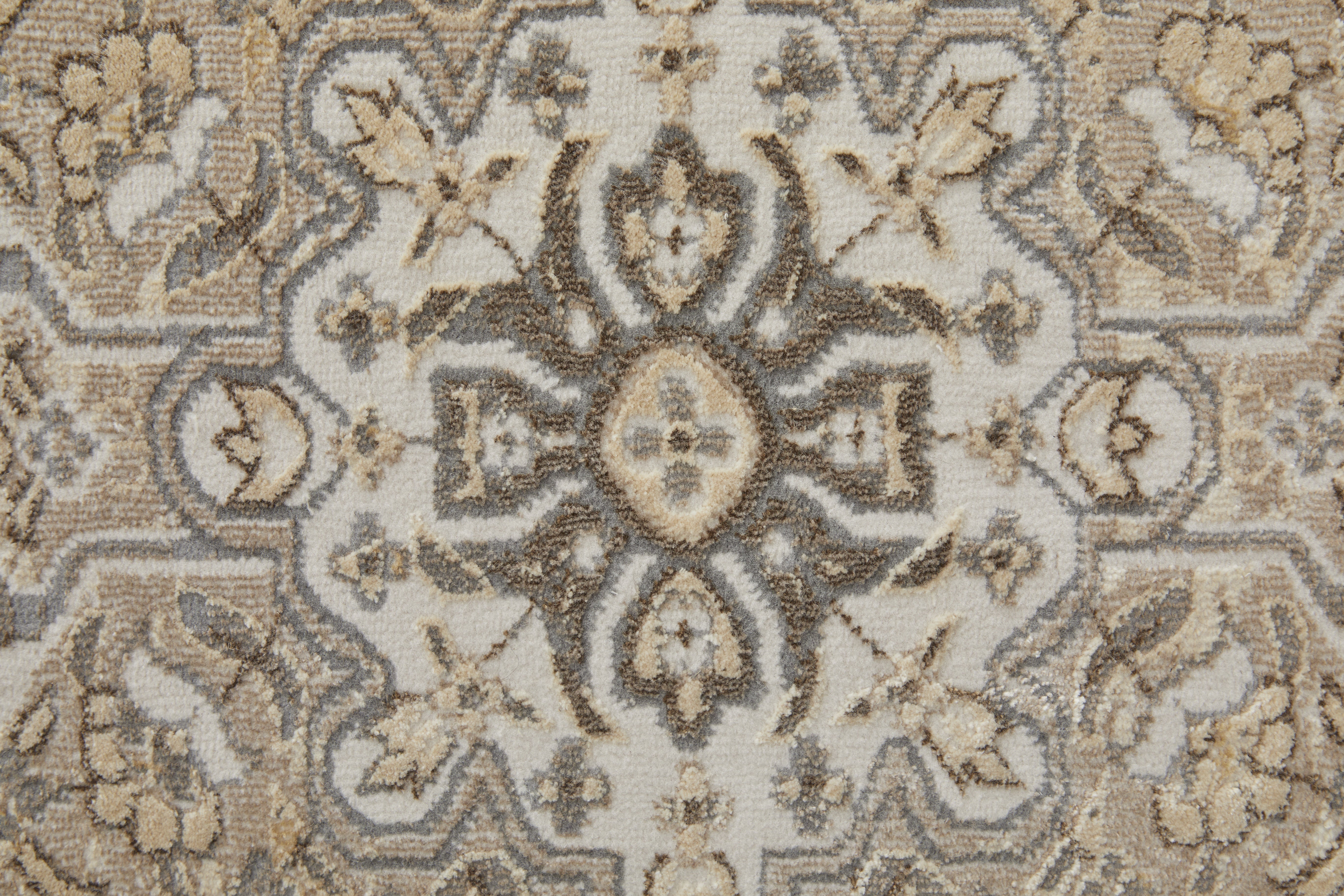 Celene Traditional Medallion - Brown/Ivory/Tan Area Rug