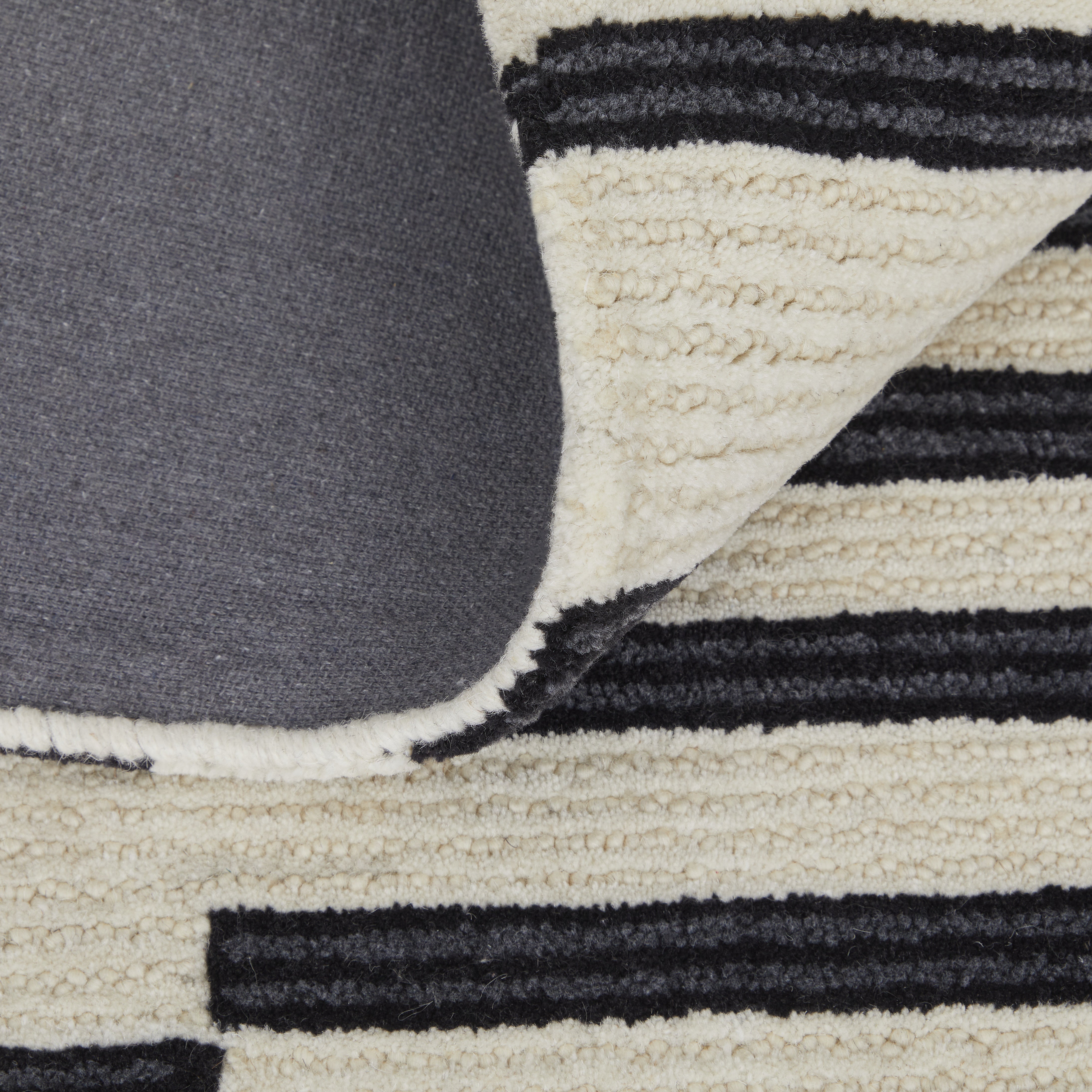 Maguire Transitional Abstract - Ivory/Black Area Rug