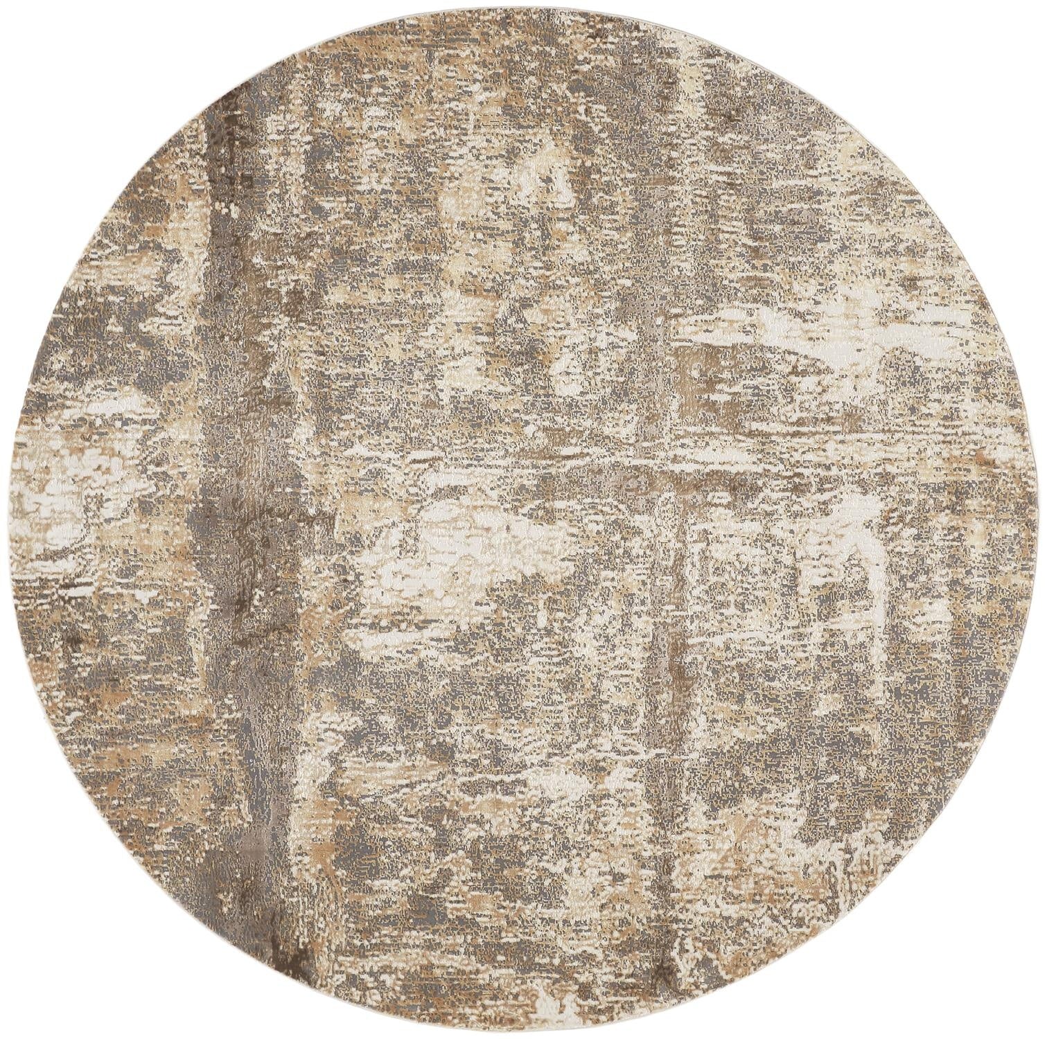 Parker Transitional Abstract - Tan/Ivory/Brown Area Rug