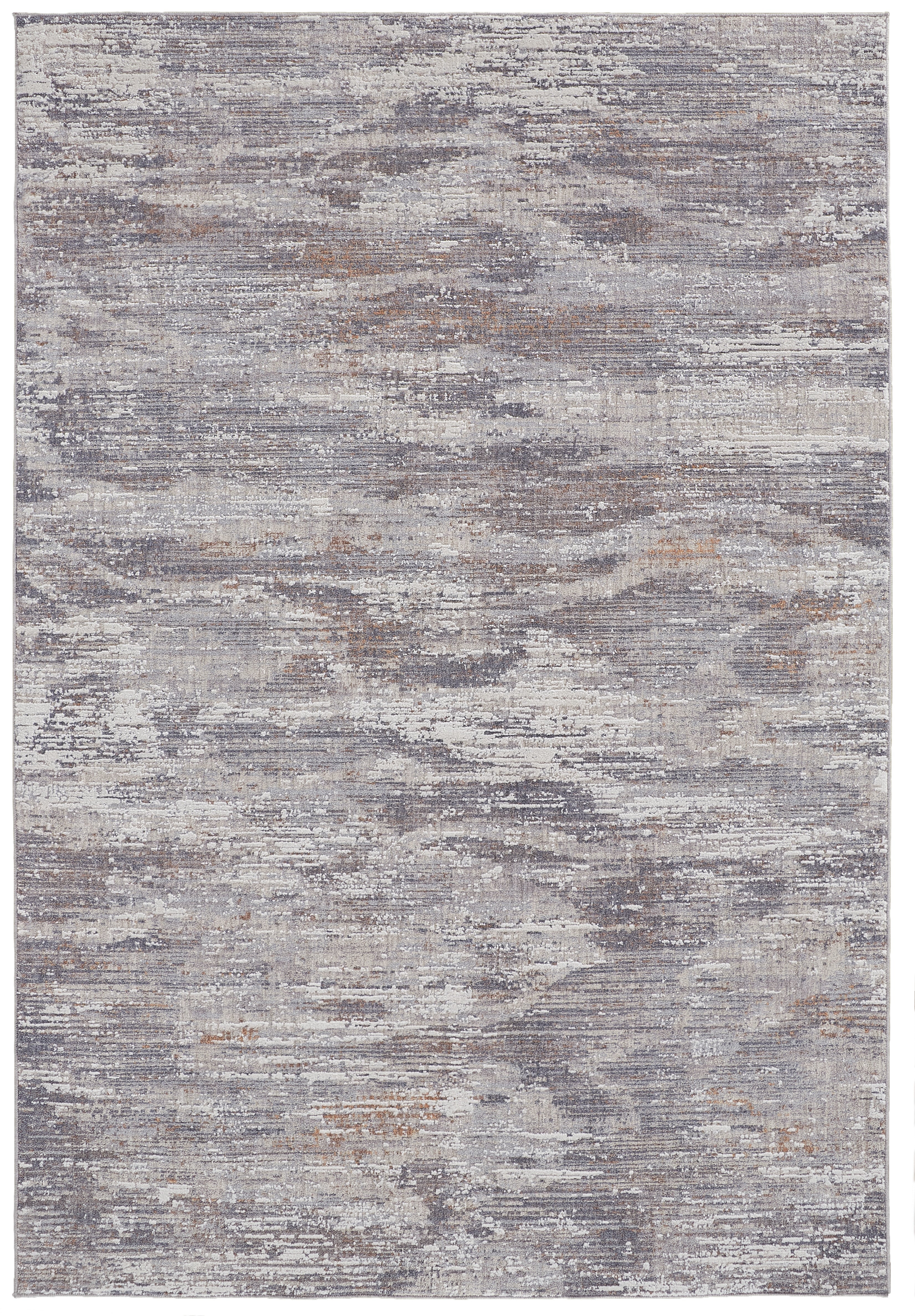 Lennon Transitional Abstract - Taupe/Tan/Orange Area Rug
