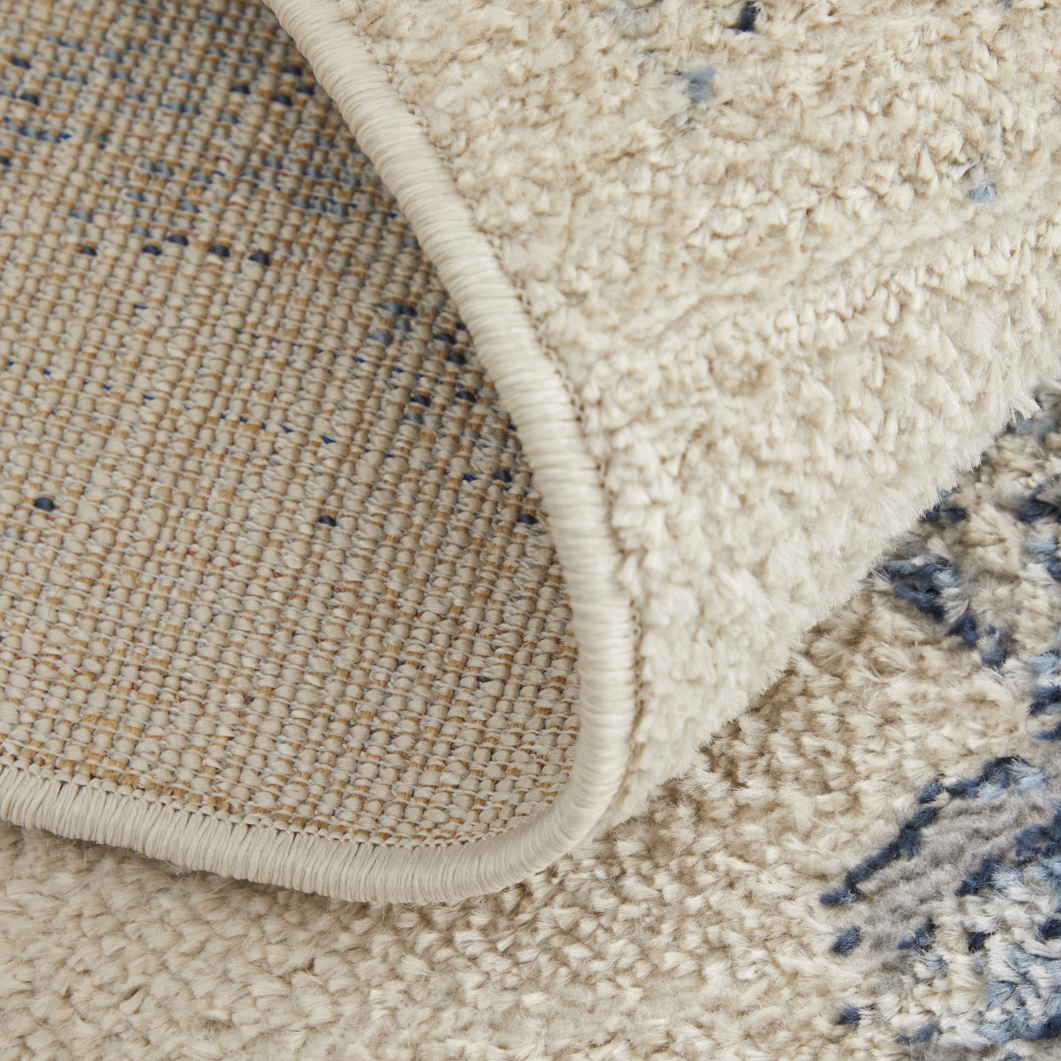 Camellia Transitional Medallion - Ivory/Blue
