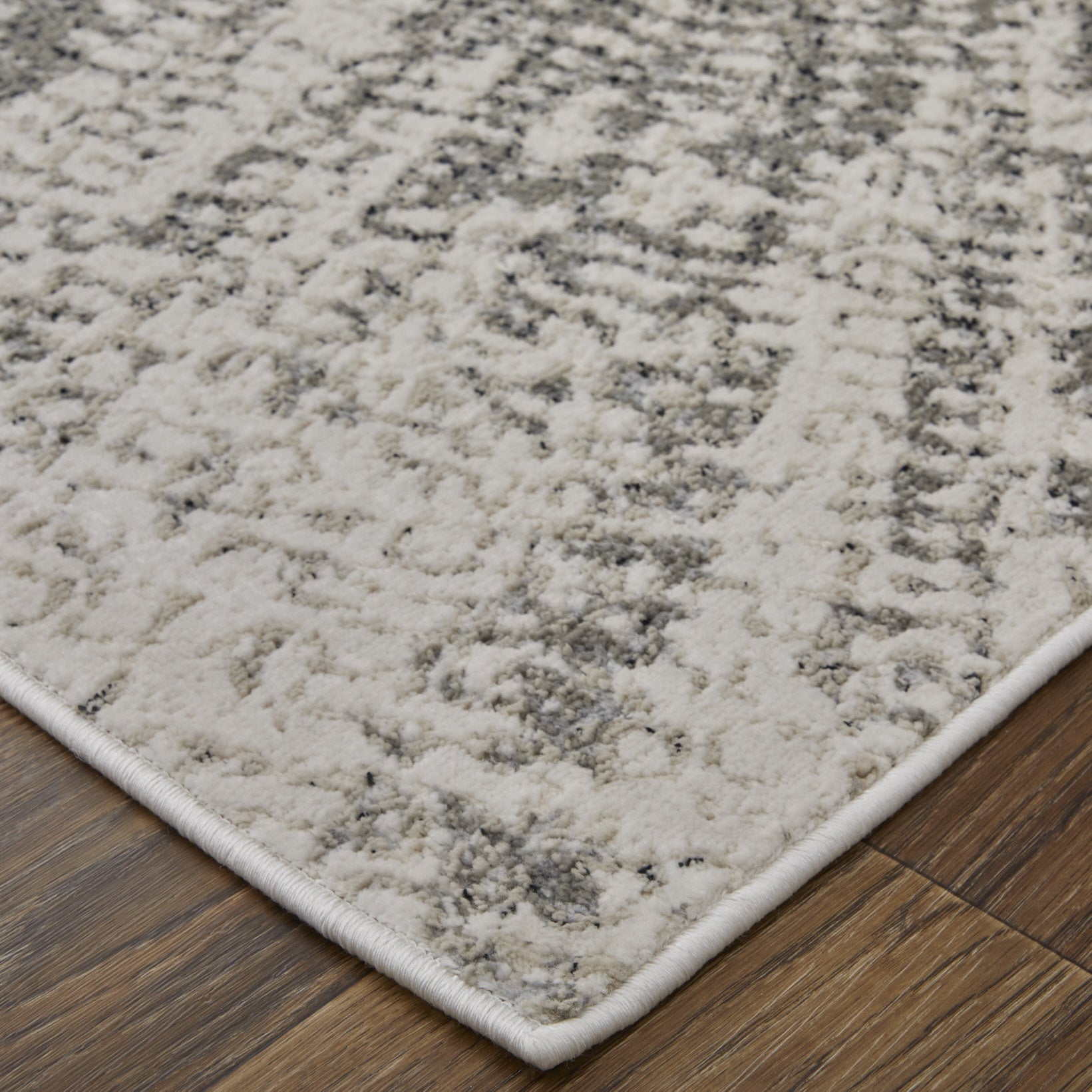 Micah Modern Abstract - Ivory/Gray/Blue Area Rug