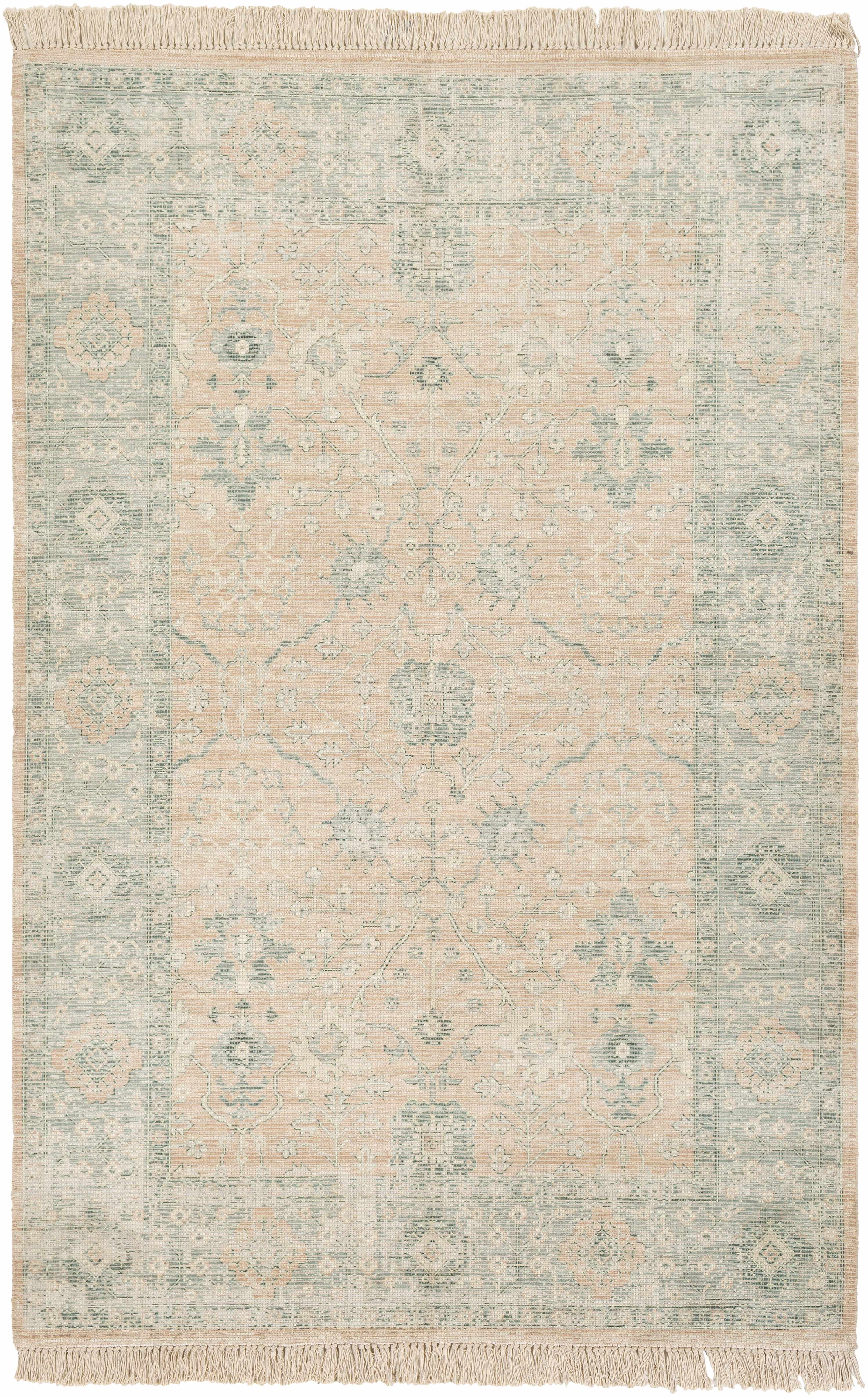 Oriental Sage Handwoven Cotton Area Rug