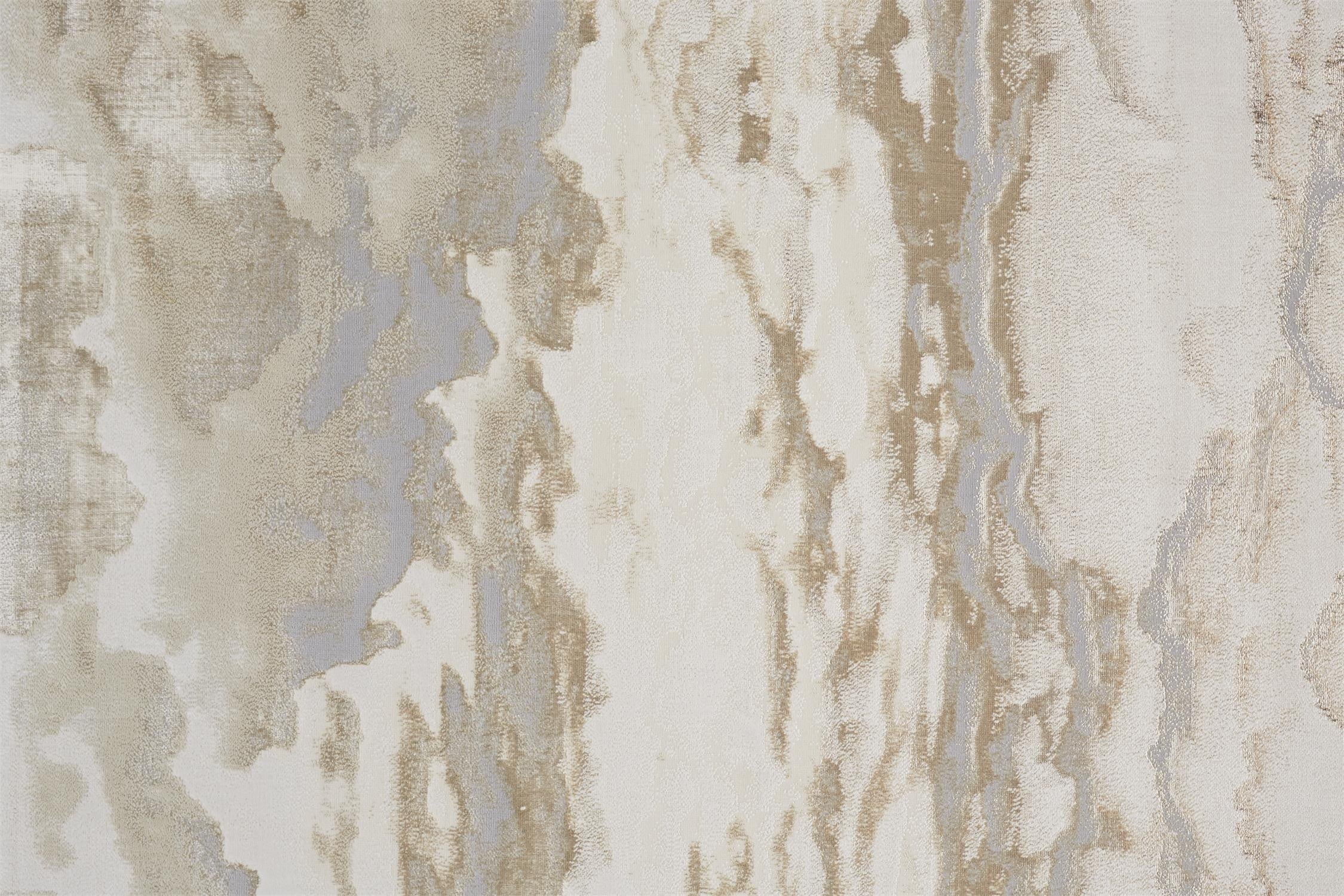 Aura Modern Abstract - Ivory/Tan/Gray Area Rug