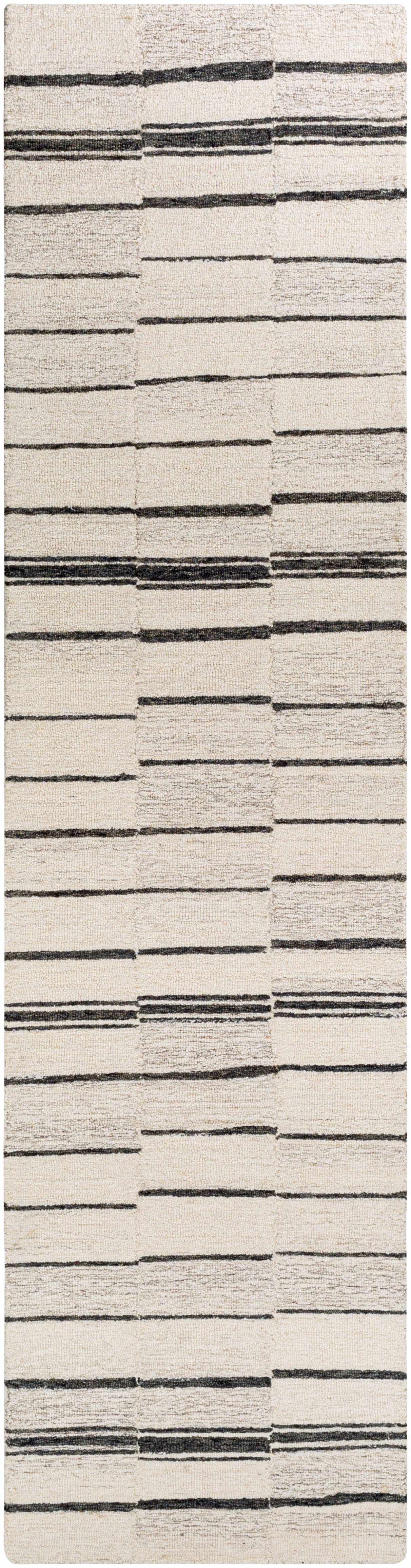 Contemporary Taupe Hand Tufted Wool Area Rug