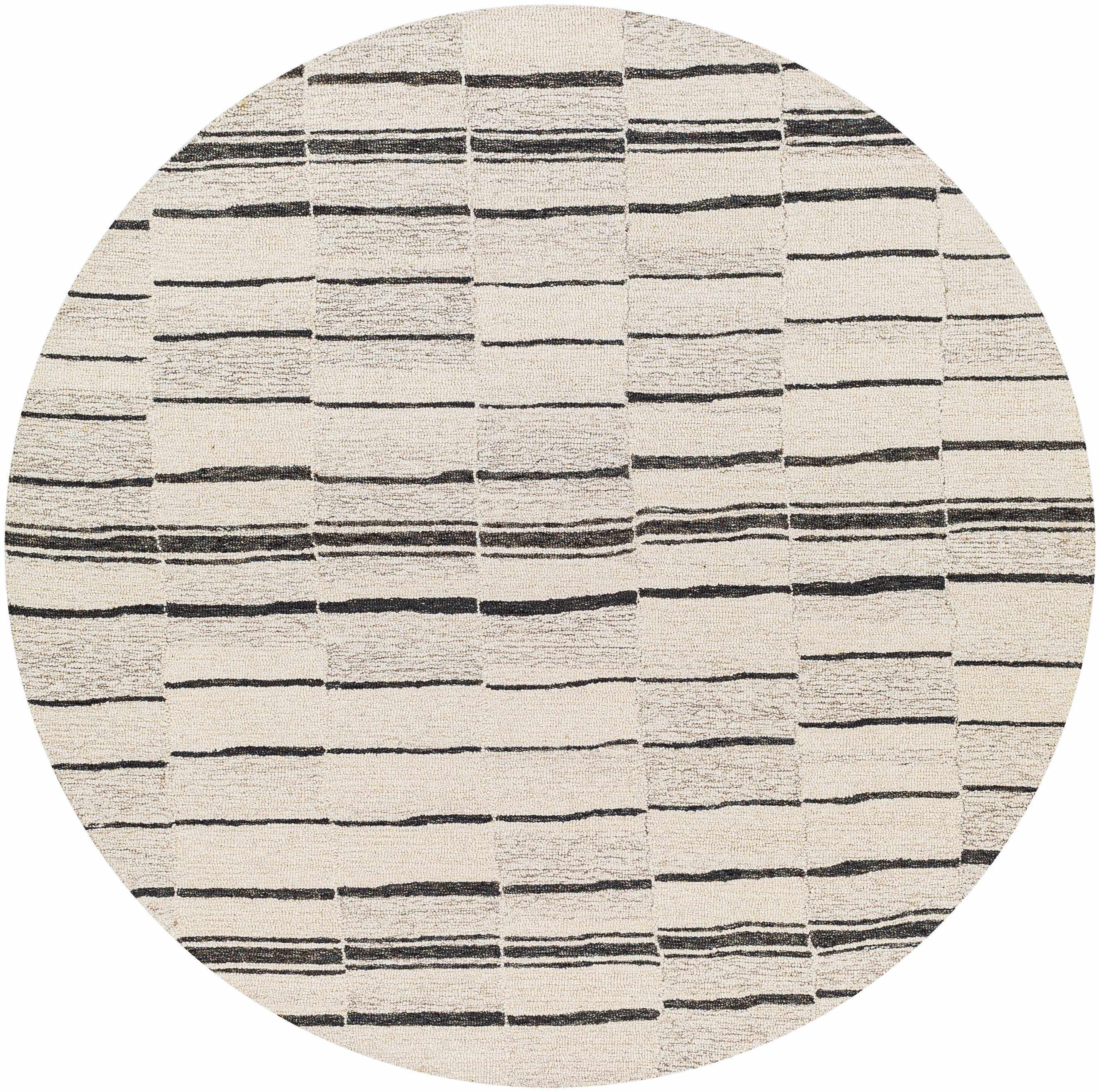 Contemporary Taupe Hand Tufted Wool Area Rug