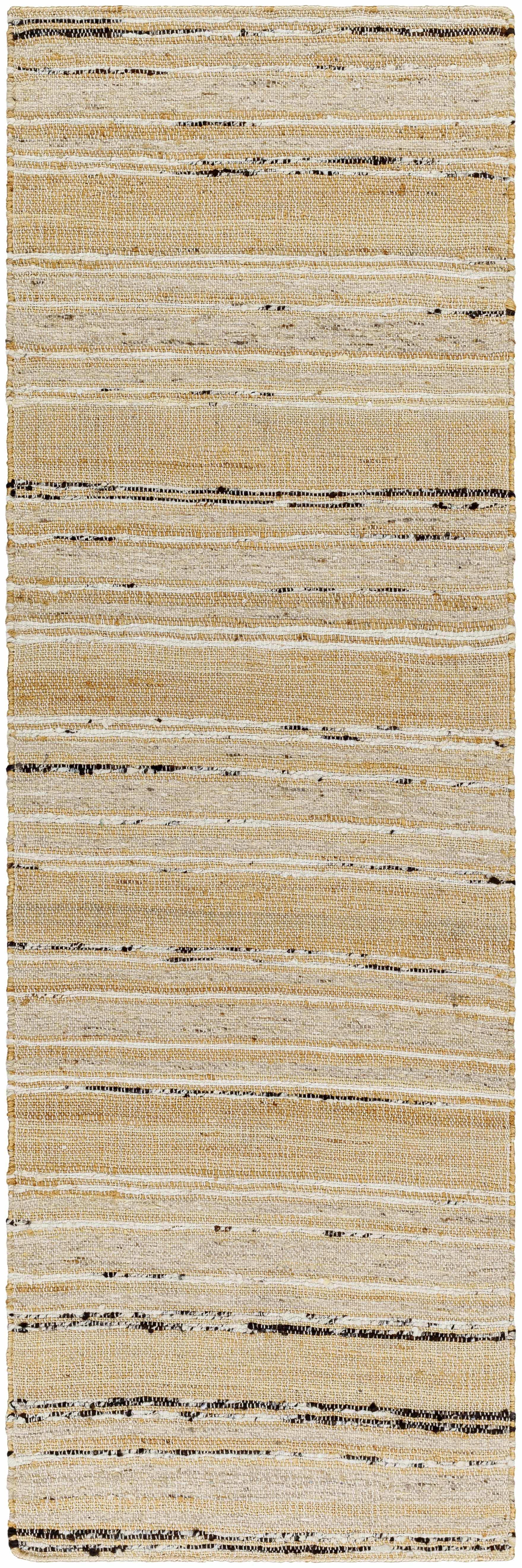 Elegant Light Beige Hand Woven Jute Area Rug