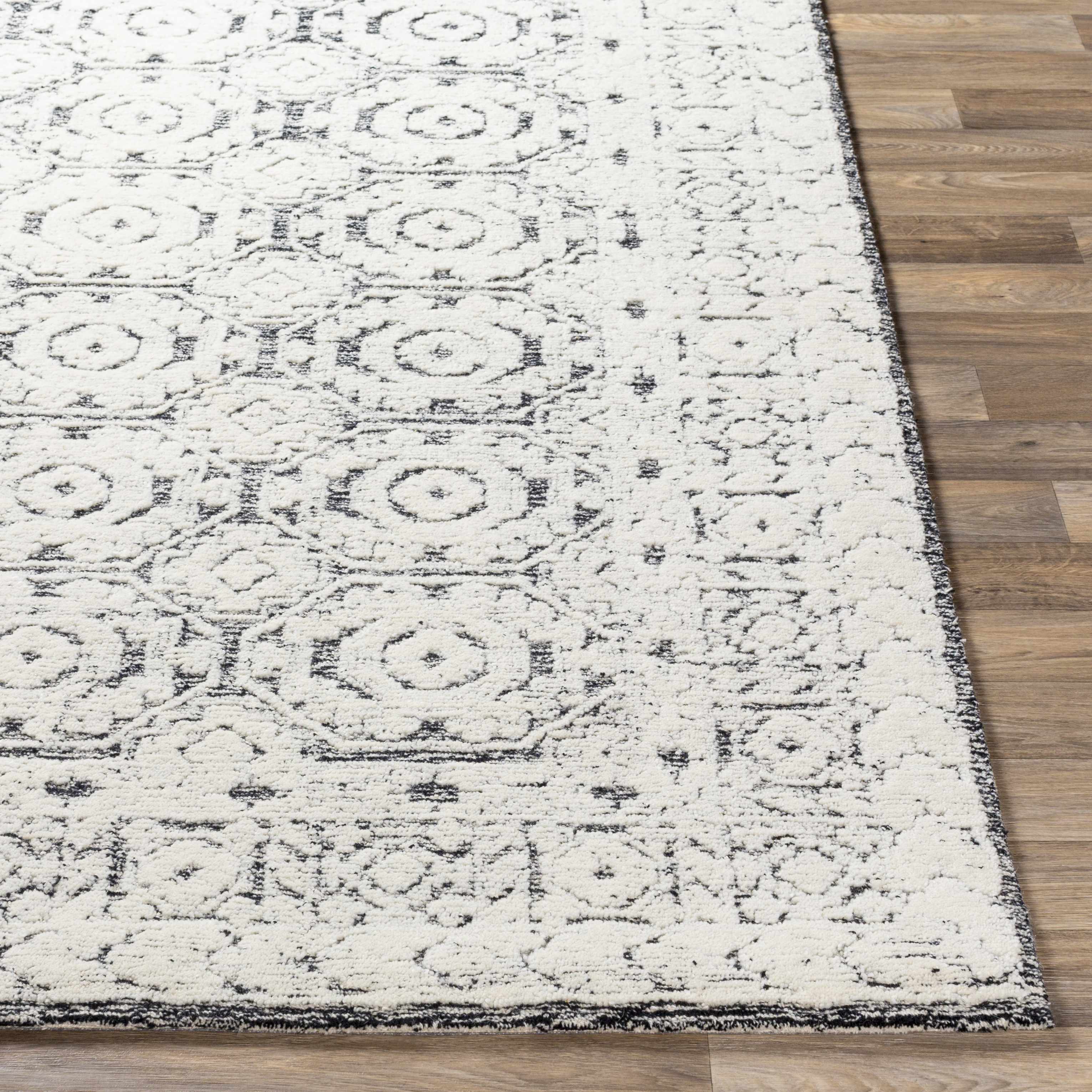 Comfortable Ivory Hand Tufted Wool Area Rug