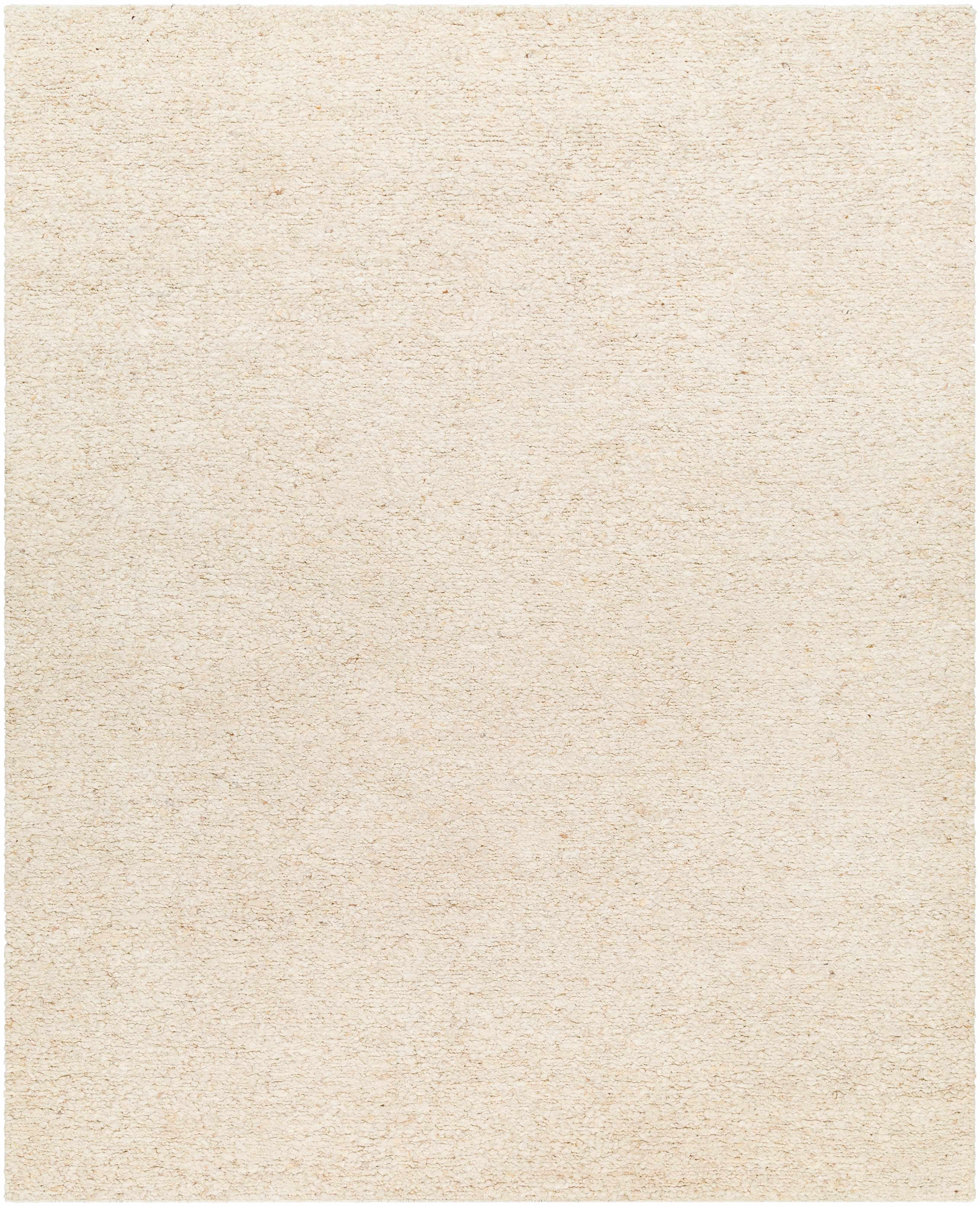 Cozy Cream Hand Knotted Wool Area Rug