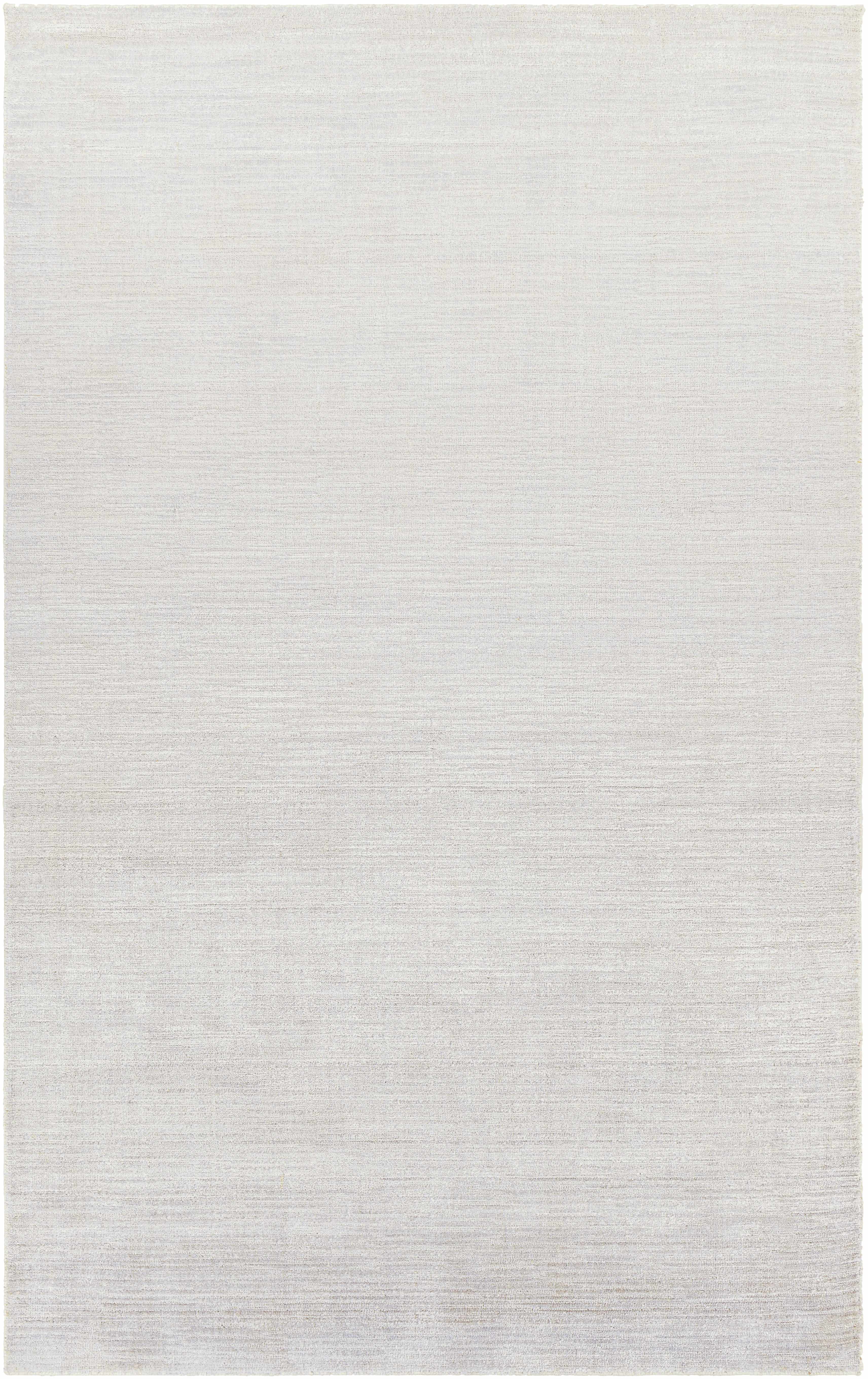 Fine Modern Ivory Hand Loomed Viscose Area Rug