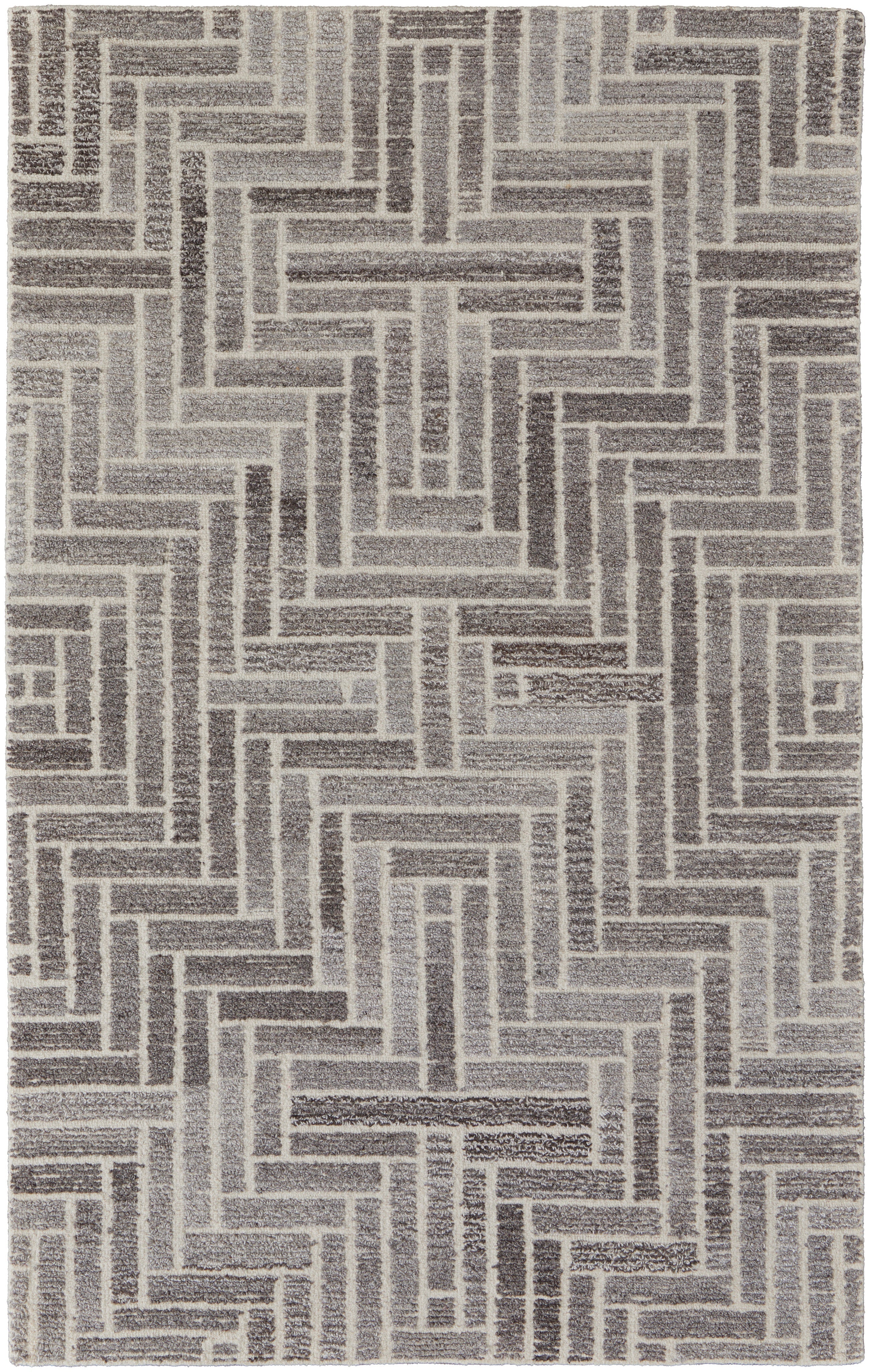Asher Transitional Geometric - Taupe/Gray/Tan