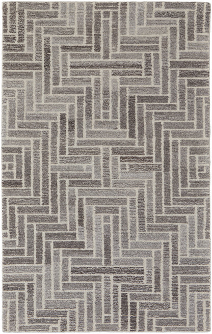 Asher Transitional Geometric - Taupe/Gray/Tan