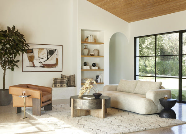 Modern End Table - Black Pine