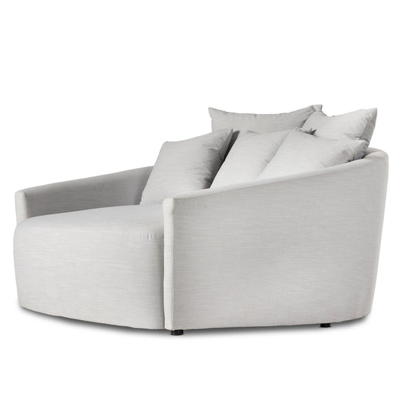 Kya Media Lounger - Modern Cambric Silver