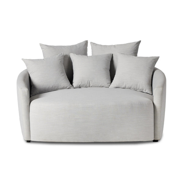 Kya Media Lounger - Modern Cambric Silver