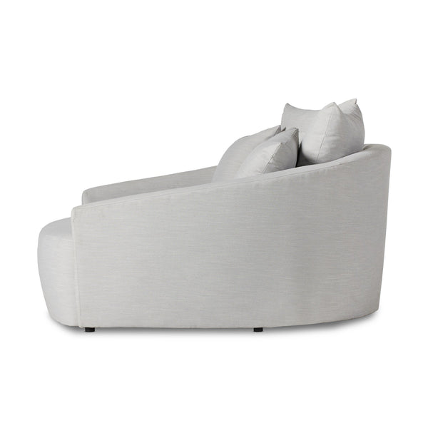 Kya Media Lounger - Modern Cambric Silver