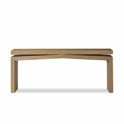 Four Hands Matthes Oak Console Table - Worn Oak Veneer