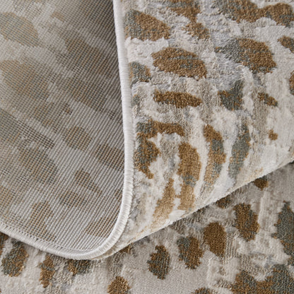 Waldor Modern Animal Print - Brown/Ivory/Tan Area Rug