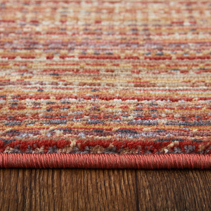 Deja Modern Solid - Brown/Red/Tan Area Rug