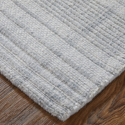 Highview Modern Stripes - Ivory/Blue Area Rug
