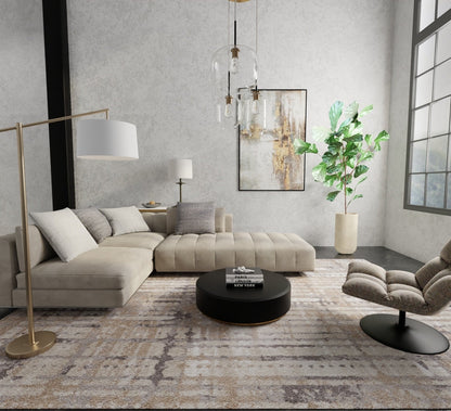 Skyview Modern Abstract - Brown/Tan/Ivory Area Rug