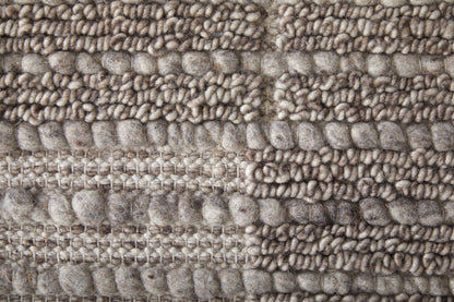 Herrick Modern Solid - Taupe/Ivory/Brown Area Rug