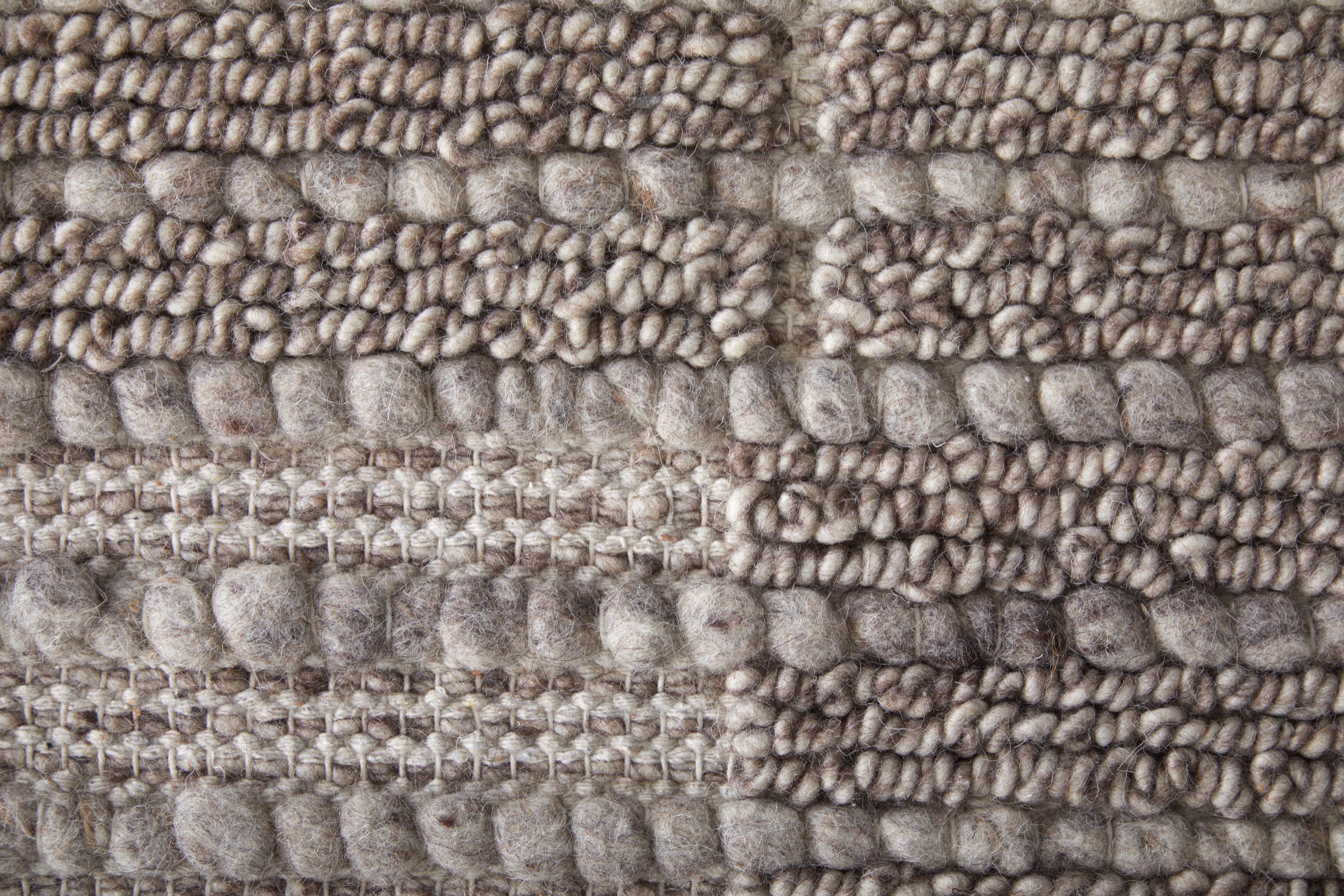 Herrick Modern Solid - Taupe/Ivory/Brown Area Rug