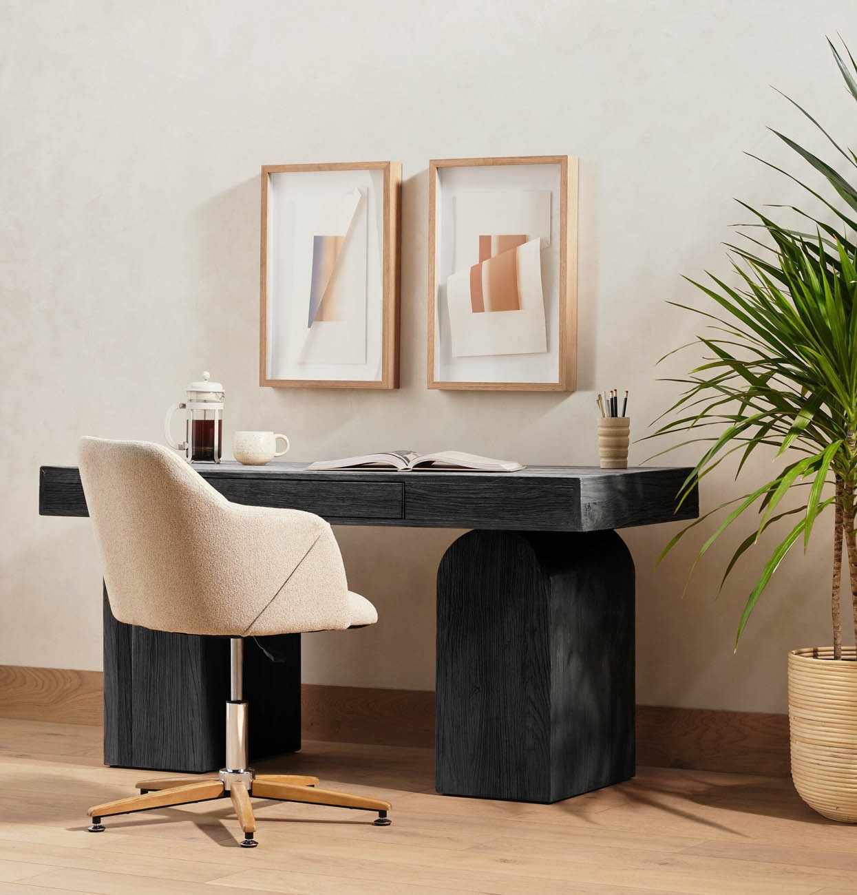Four Hands Keane Desk - Reclaimed Black Elm
