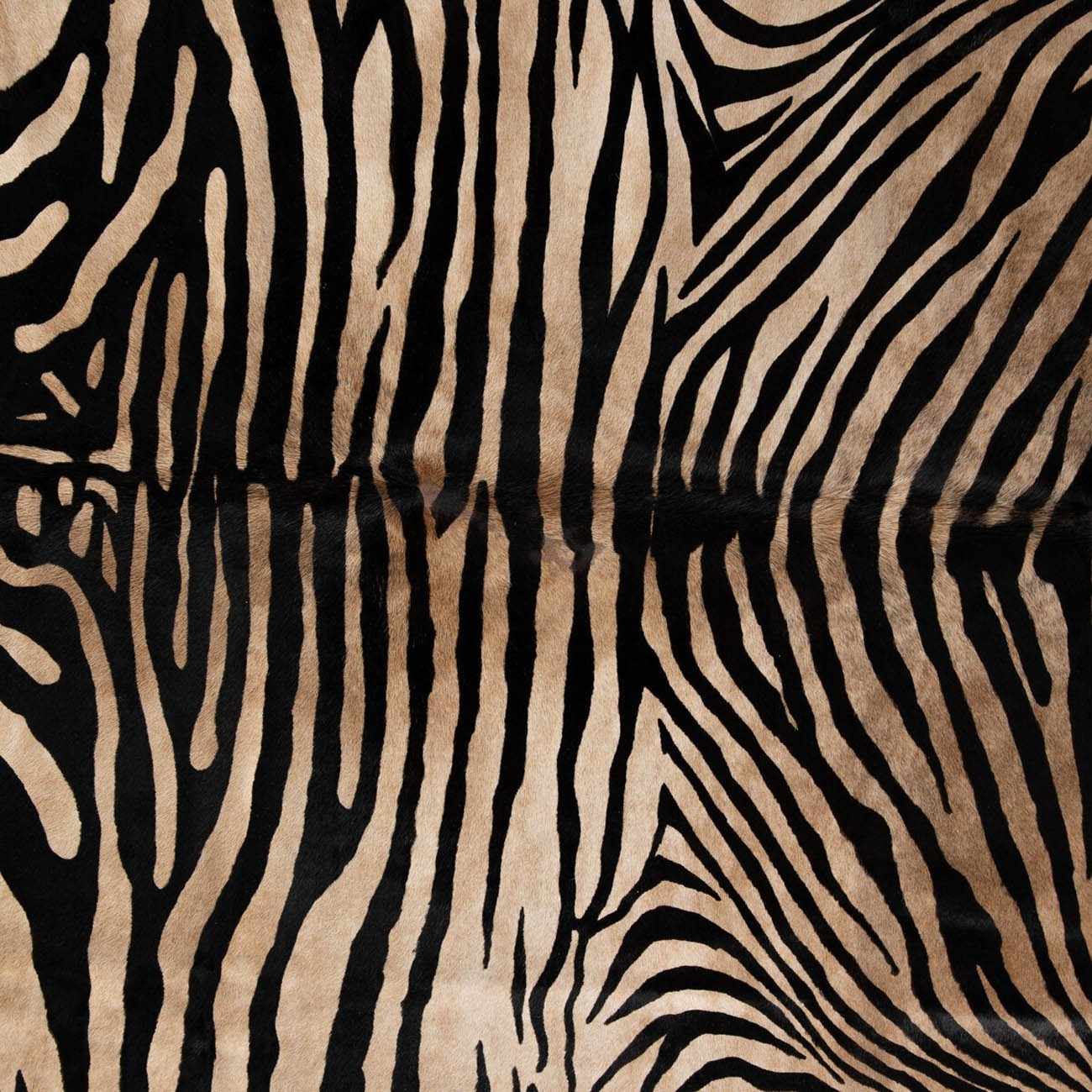 Zebra Print Hide - Natural Finish