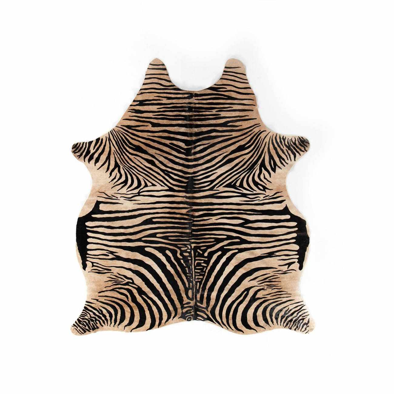 Zebra Print Hide - Natural Finish