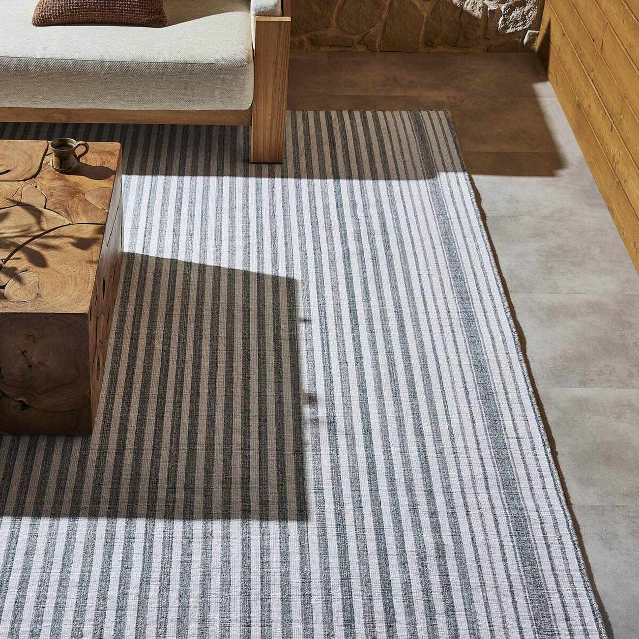Four Hands Selena Outdoor Rug - Blue Stripe