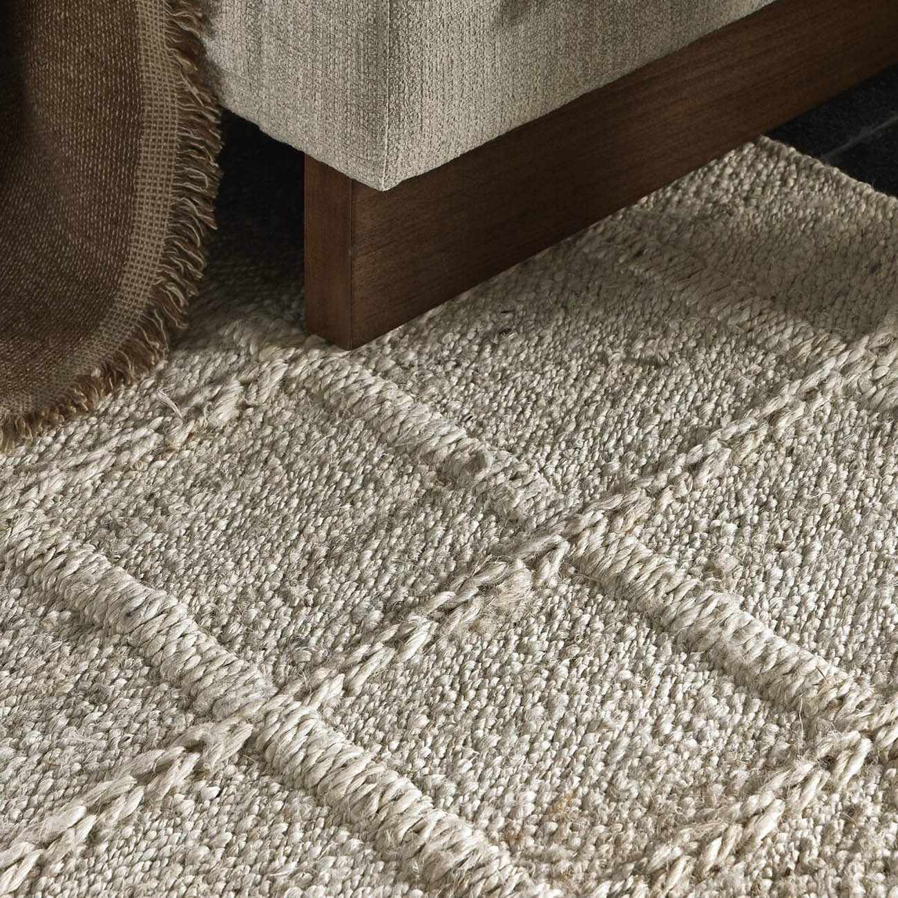 The Grid Jute - Bleached