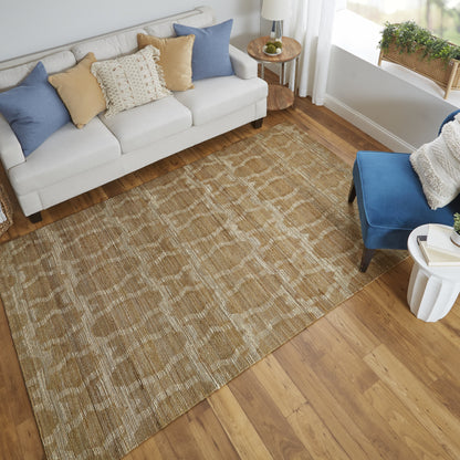 Lilliana Transitional Geometric - Tan/Ivory/Gold