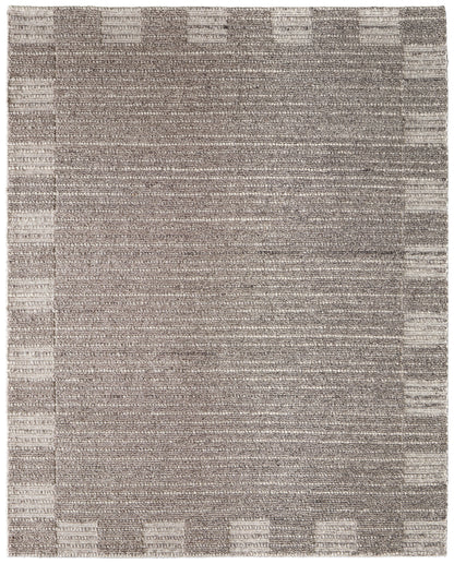 Herrick Modern Solid - Taupe/Ivory/Brown Area Rug