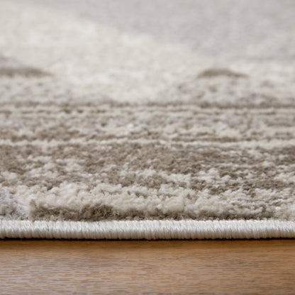 Vancouver Modern Geometric - Tan/Brown/Ivory Area Rug