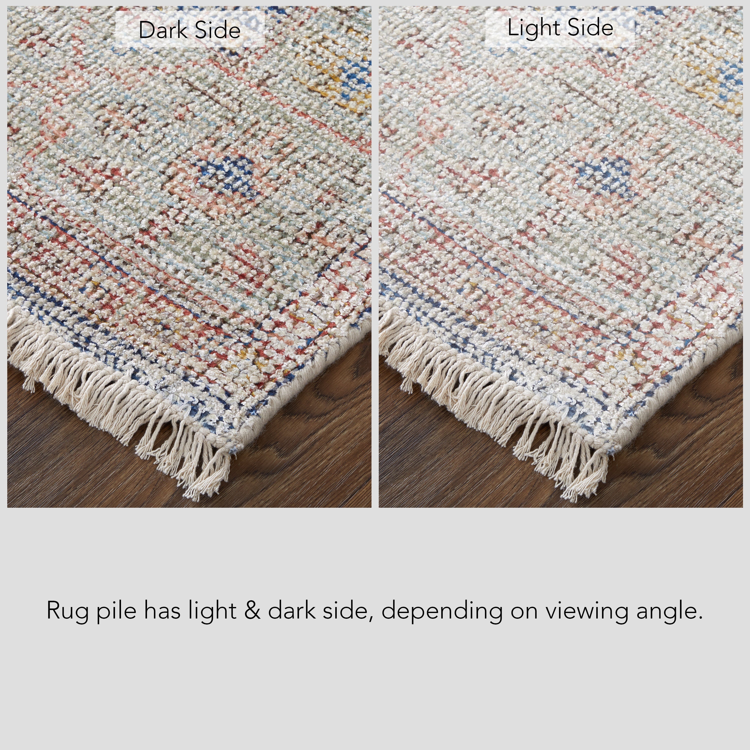 Caldwell Transitional Distressed - Ivory/Blue/Red Area Rug