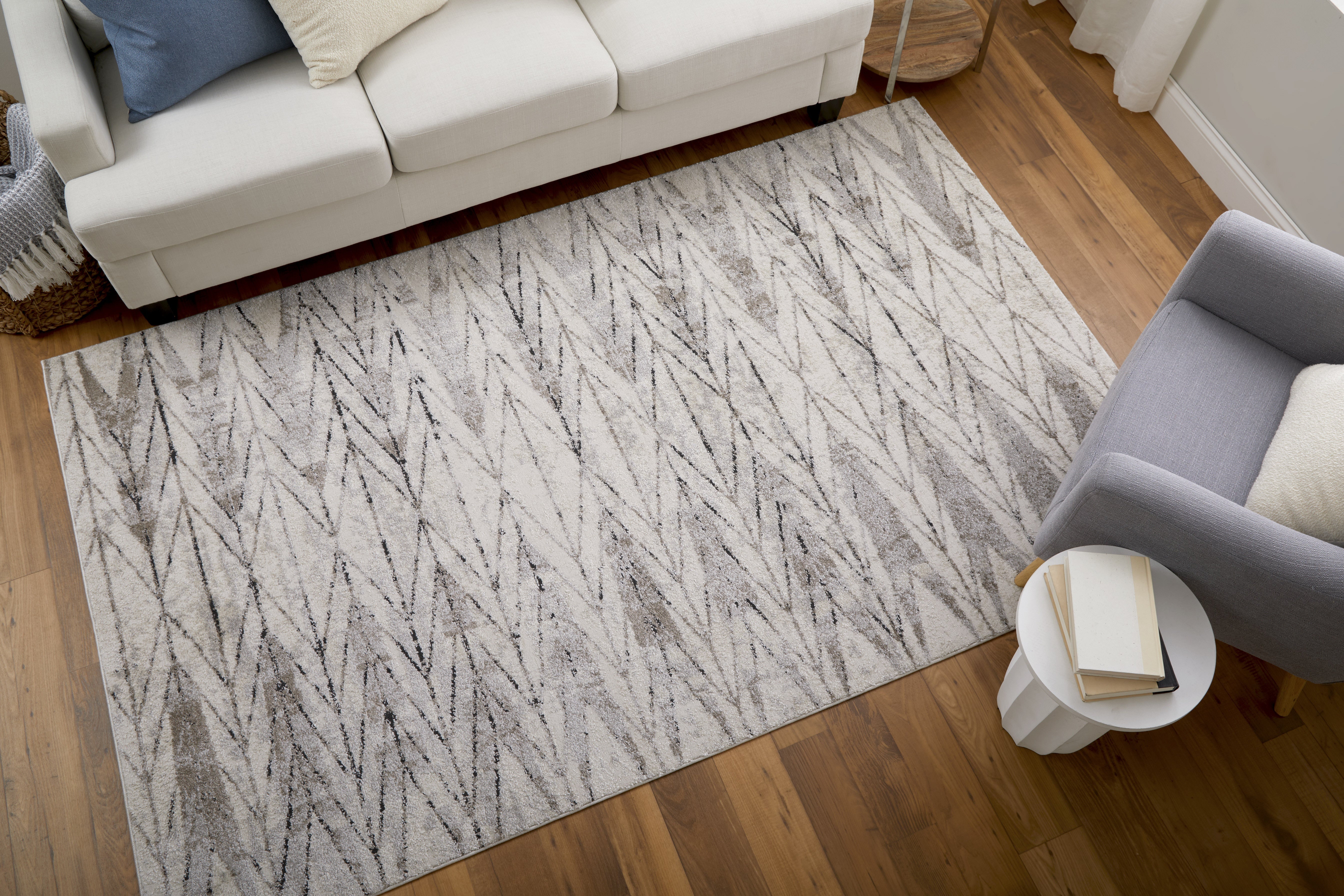 Vancouver Modern Geometric - Ivory/Tan/Brown Area Rug