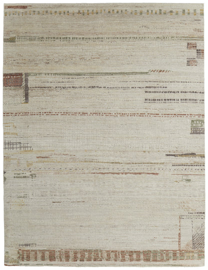 Kasbah Modern Abstract - Tan/Red/Green Area Rug