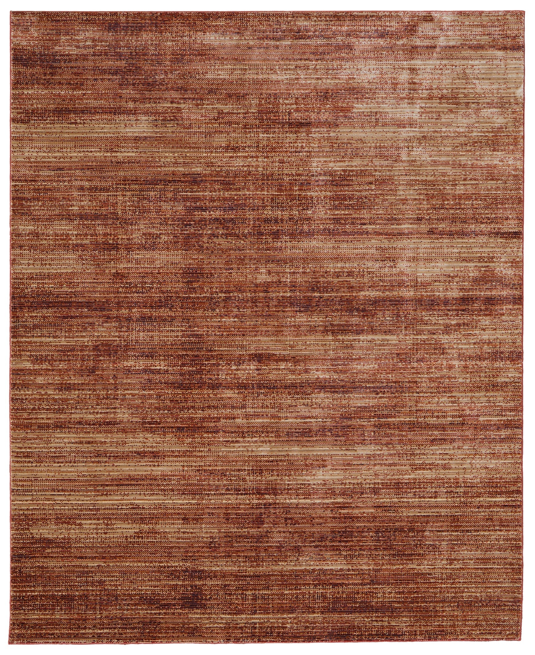 Deja Modern Solid - Brown/Red/Tan Area Rug