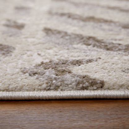 Vancouver Modern Geometric - Ivory/Tan/Brown Area Rug