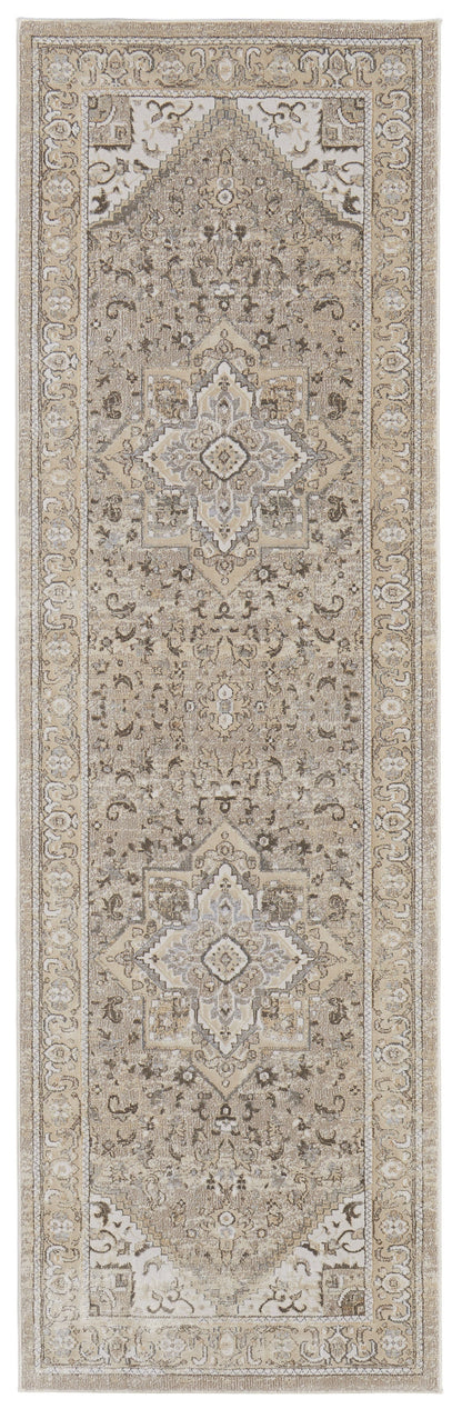 Celene Traditional Medallion - Brown/Ivory/Tan Area Rug