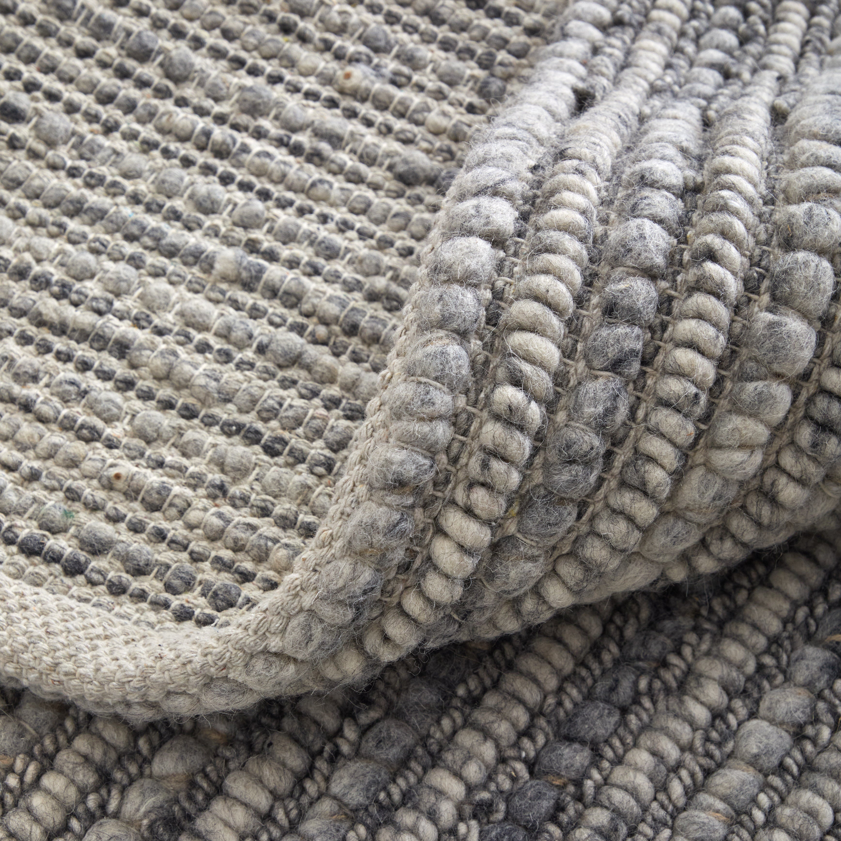 Herrick Modern Solid - Ivory/Gray Area Rug