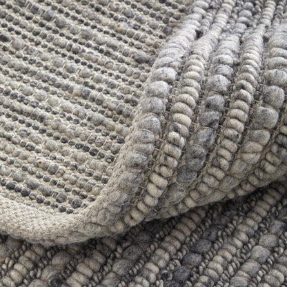 Herrick Modern Solid - Ivory/Gray Area Rug