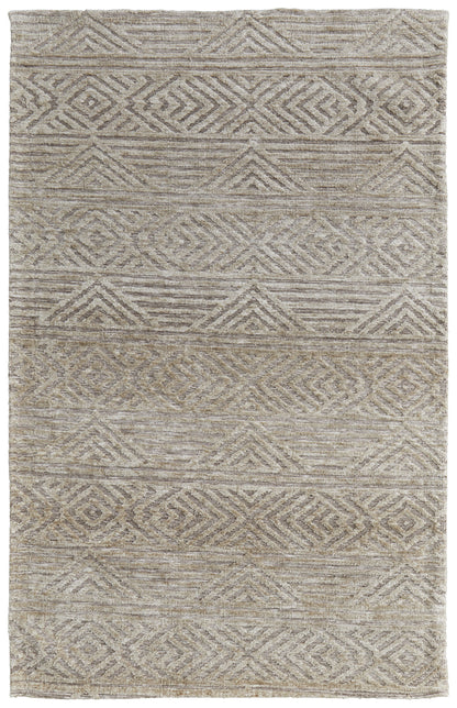 Colton Modern Geometric - Tan/Ivory/Brown Area Rug