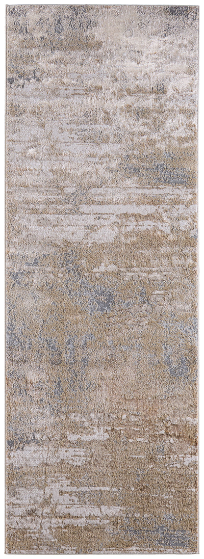 Aura Modern Abstract - Ivory/Gold/Gray Area Rug