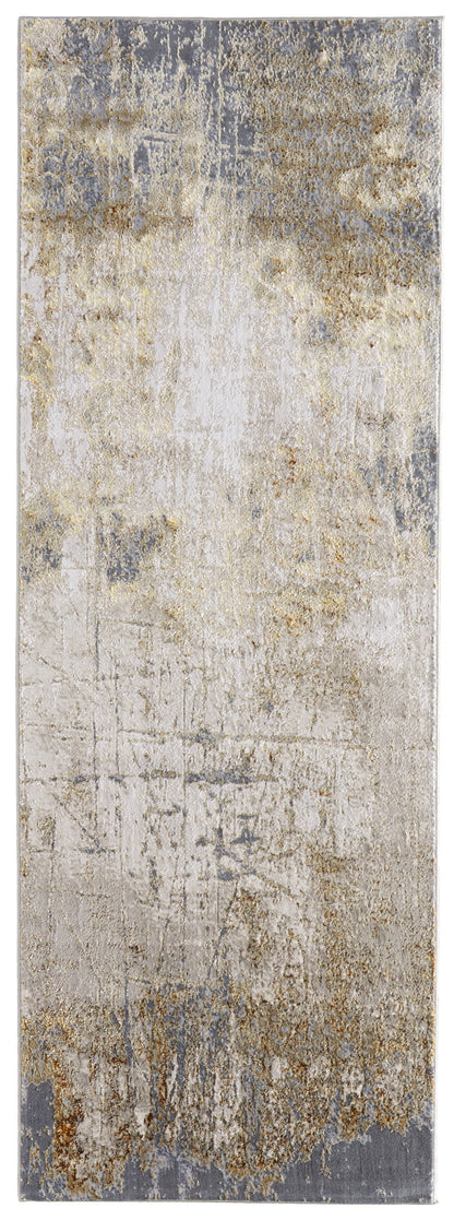 Aura Modern Abstract - Ivory/Brown/Gray Area Rug