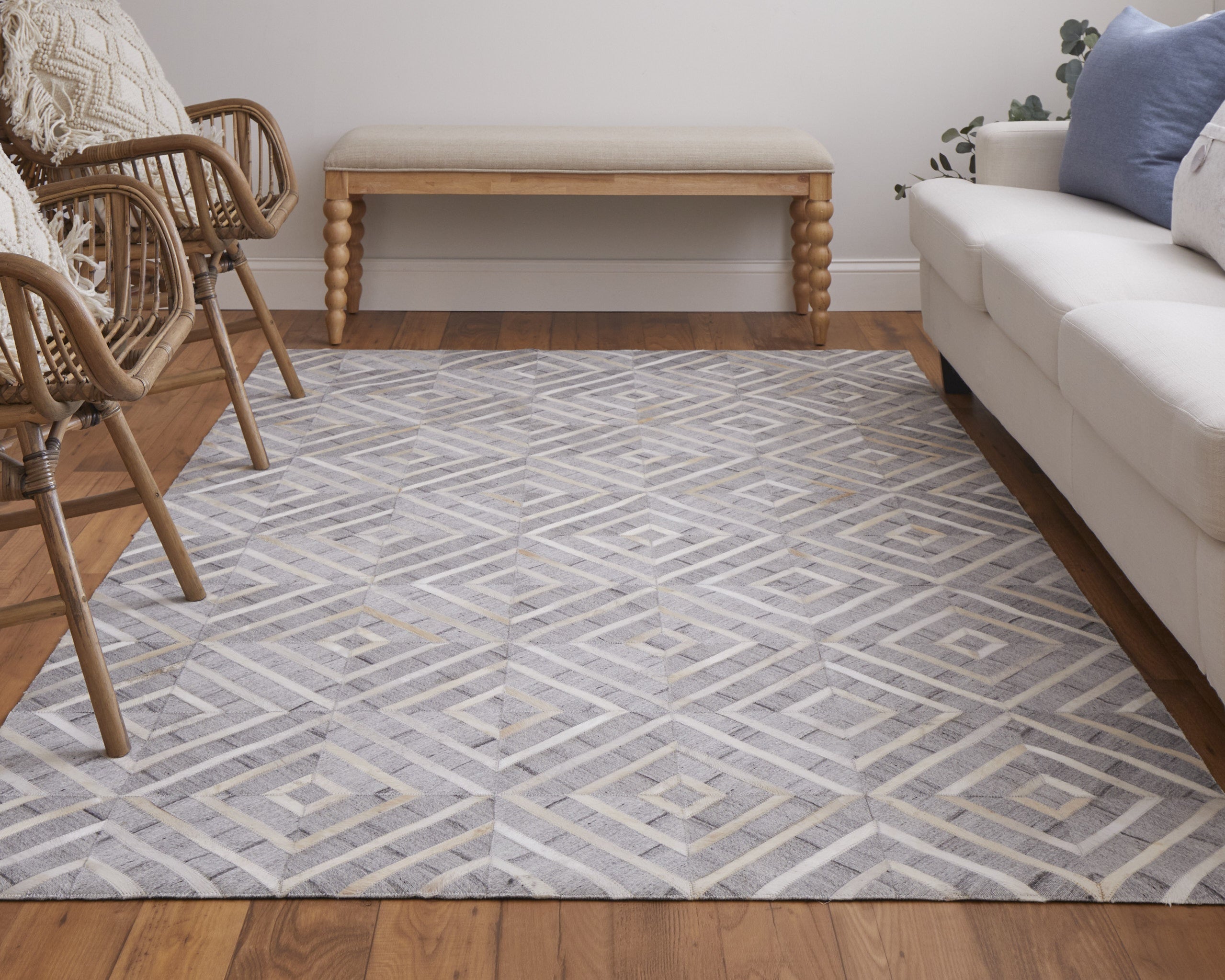 Fannin Transitional Geometric - Taupe/Ivory/Gray