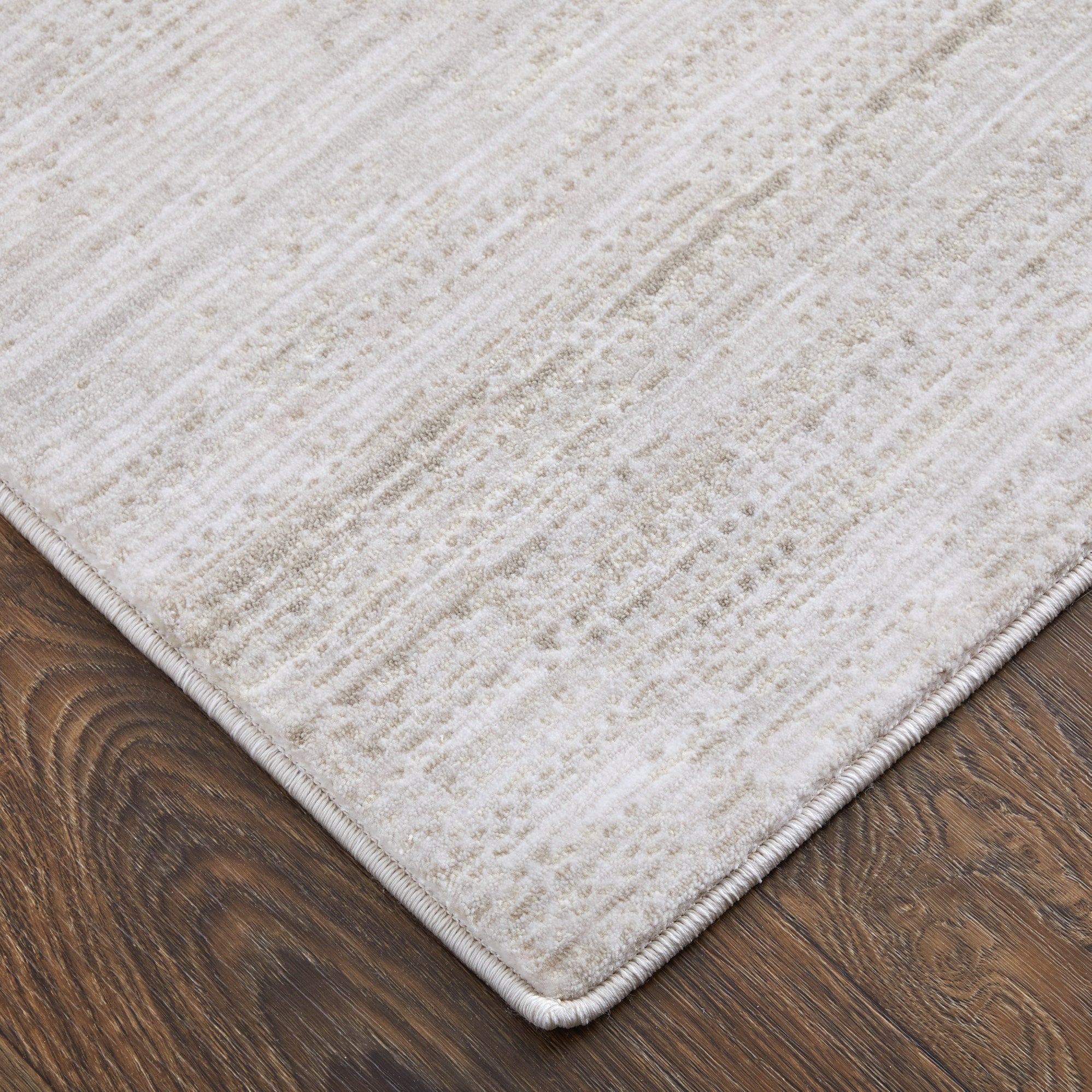 Deja Modern Solid - Ivory/Silver Area Rug