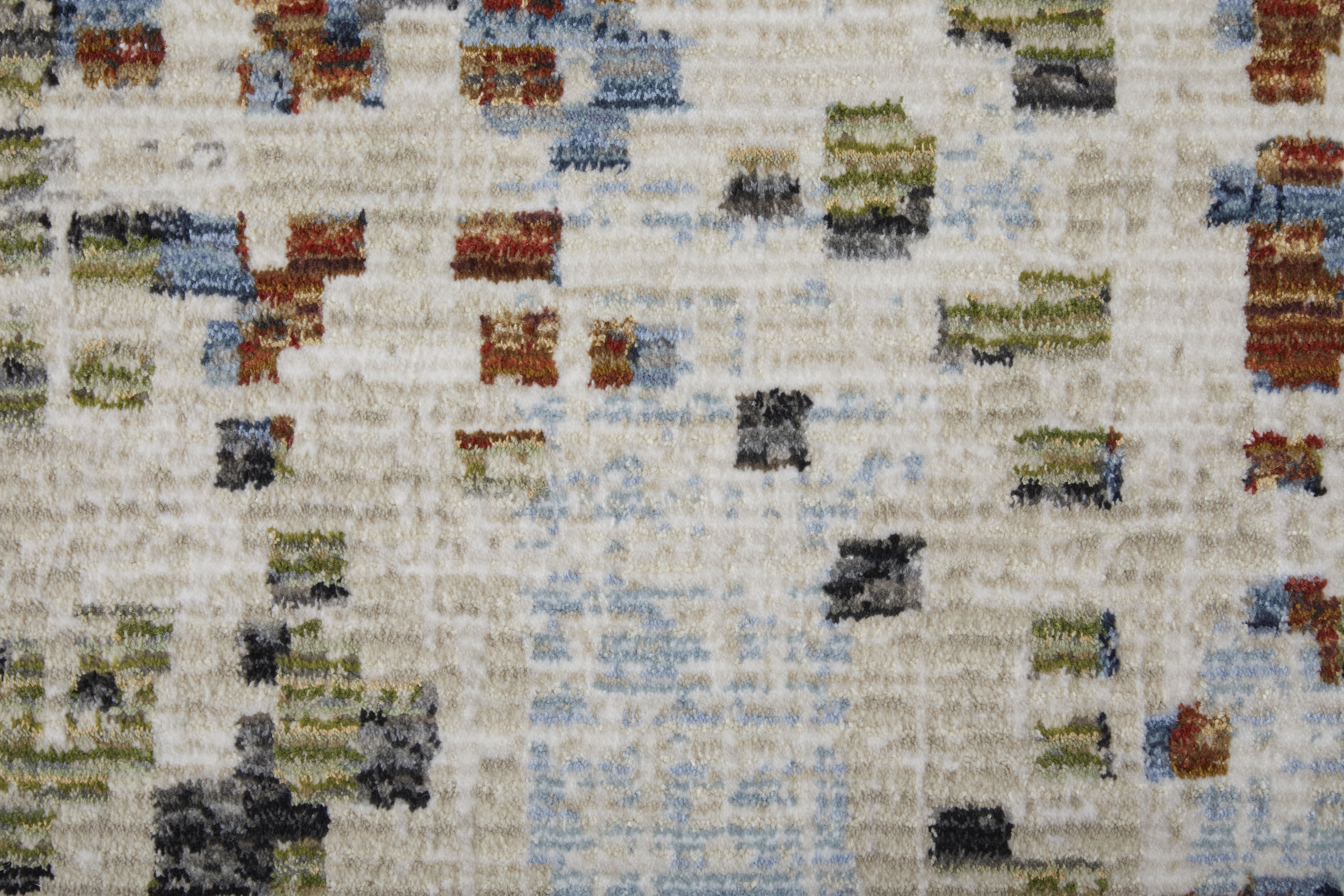 Sonora Modern Abstract - Ivory/Green/Blue Area Rug